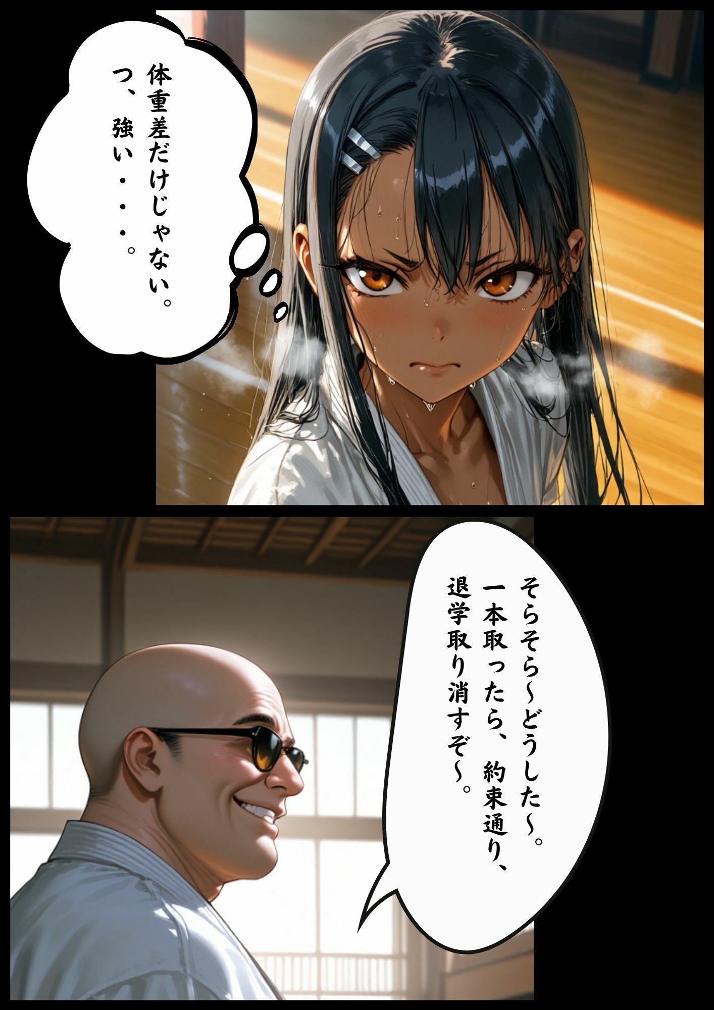 ［漫画仕立て］センパイを守るために校長に抱かれてます 第二話 サンプル1ページ目