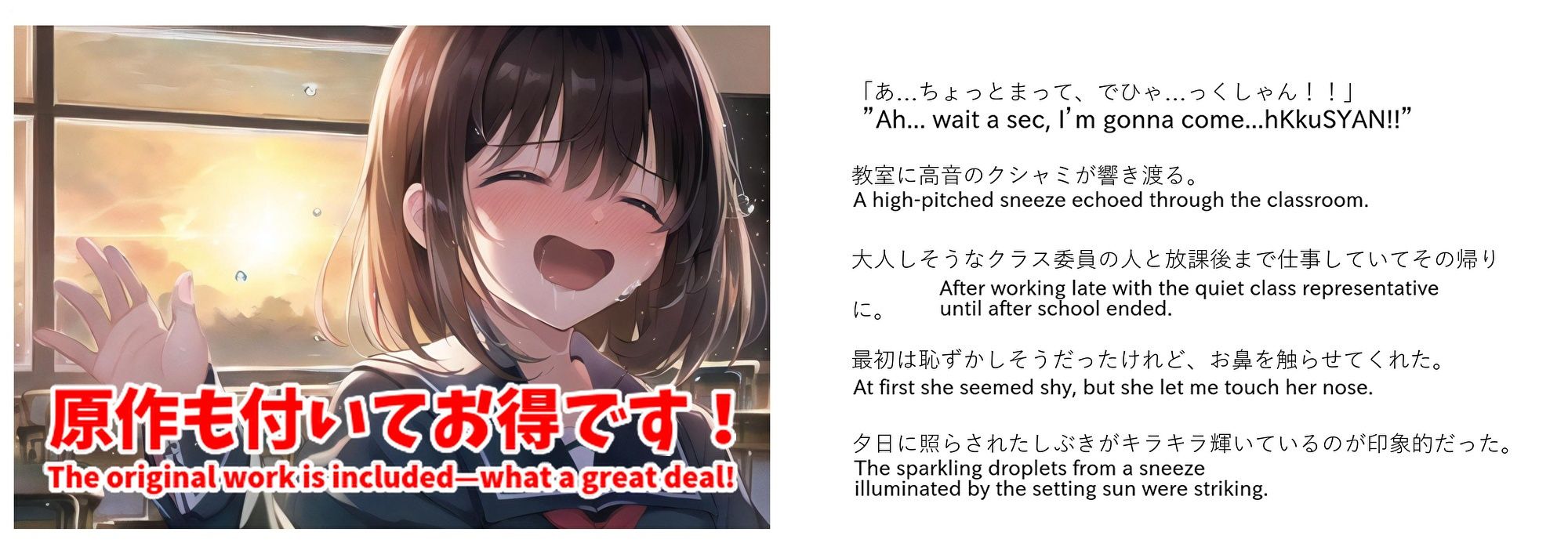 【自信作！】スクールくしゃみレポート（MP4アニメーション）/ School Sneeze Reports （MP4 Animation） サンプル10ページ目