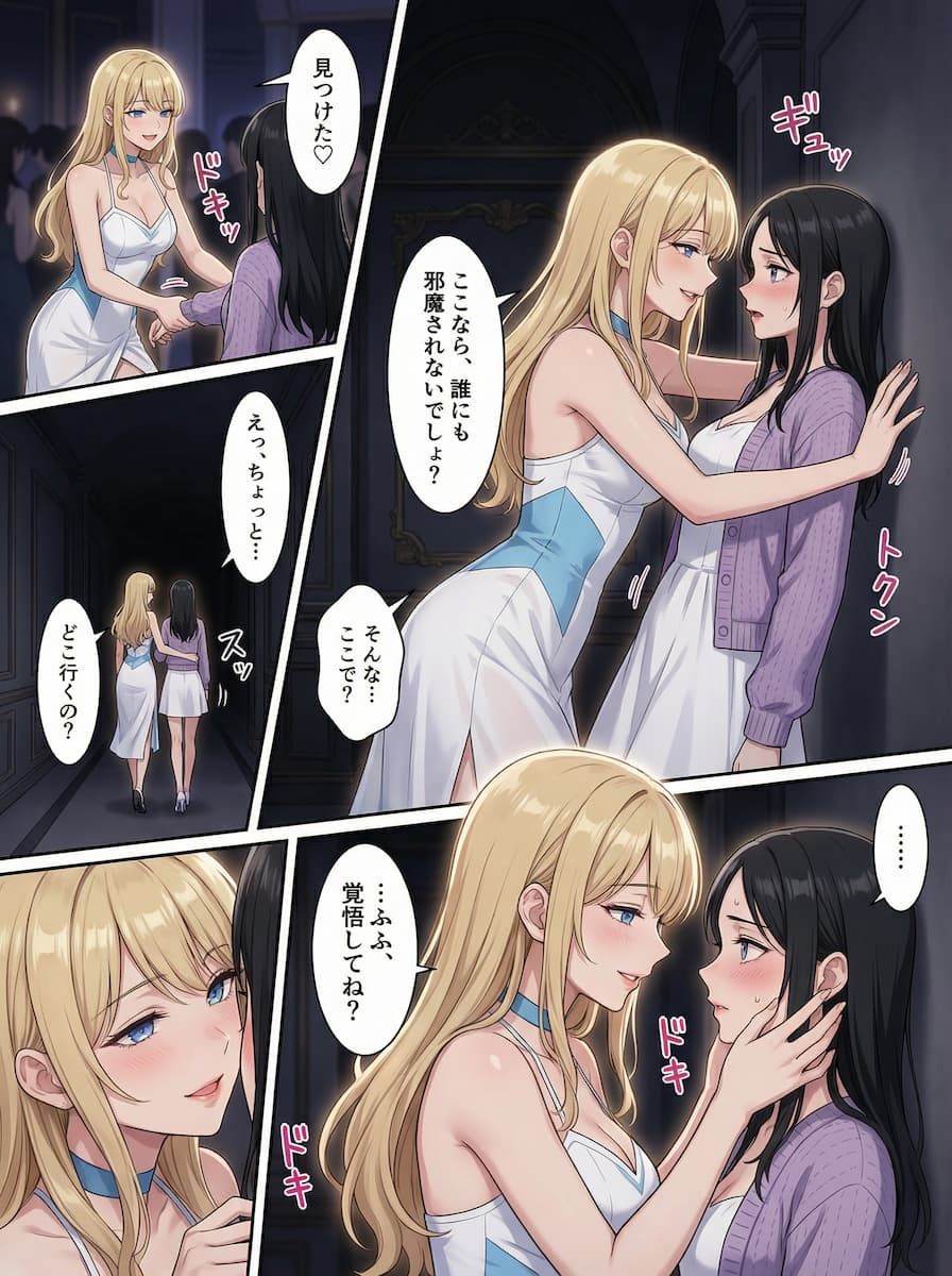 百合棒を探せ！〜豪華絢爛な秘密の宴〜 サンプル4ページ目