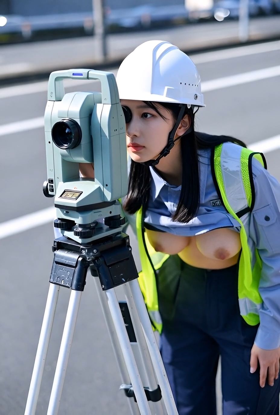 胸丸出し巨乳職業美女 vol.2〜建設作業員・自動車整備士・ハンバーガー屋店員・カジノディーラーほか〜 サンプル7ページ目