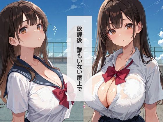 女子校生と屋上で即ハメ 禁断種付けセックス400ページ越え サンプル1ページ目
