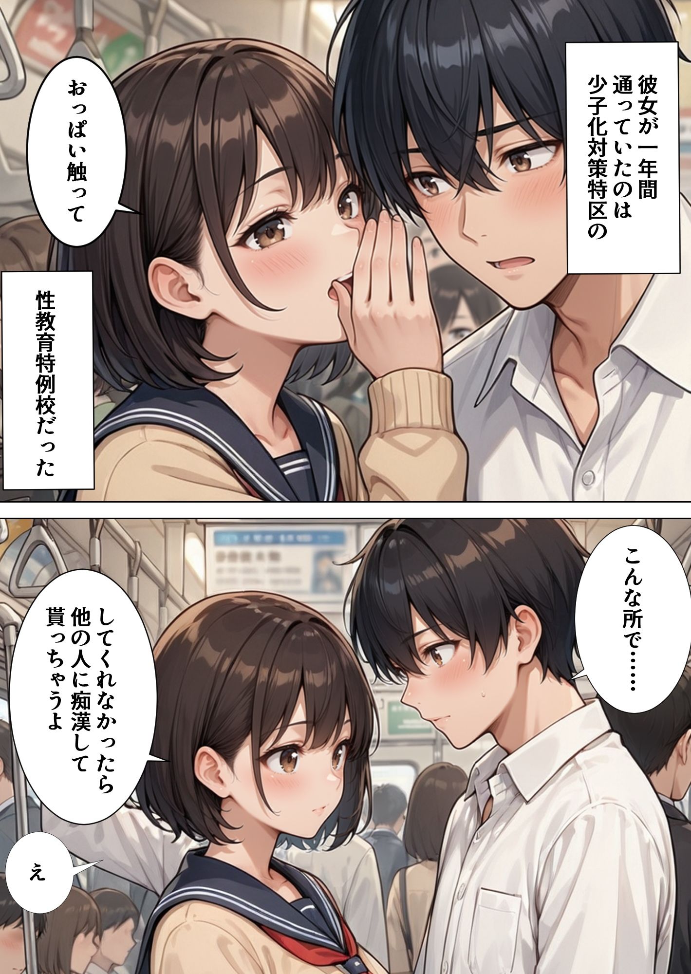性教育学園X やりまくり！発情彼女1 vol.53【セリフ入有】 サンプル2ページ目