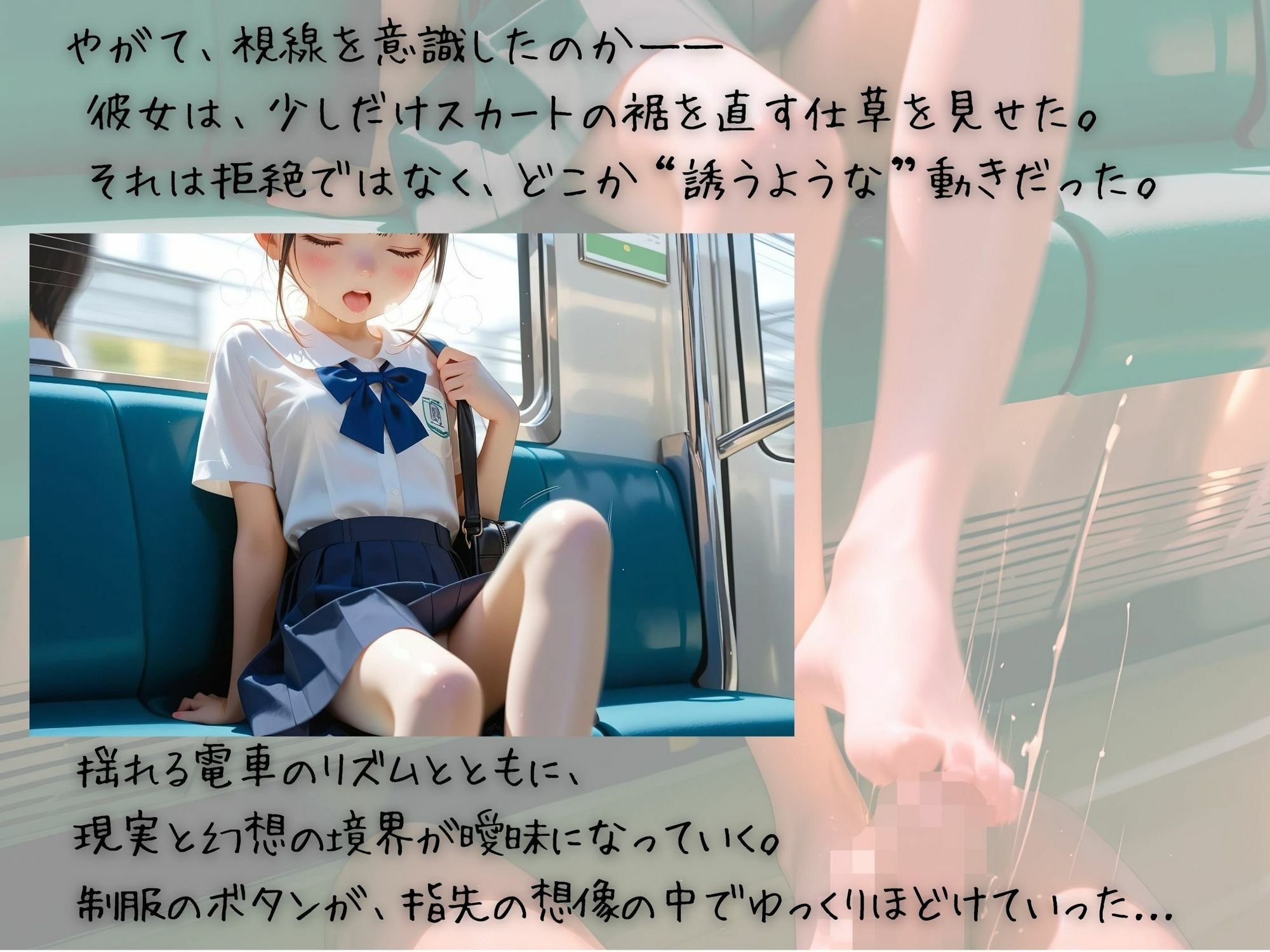放課後リアル＃12〜揺れる電車でほどける制服〜 サンプル3ページ目