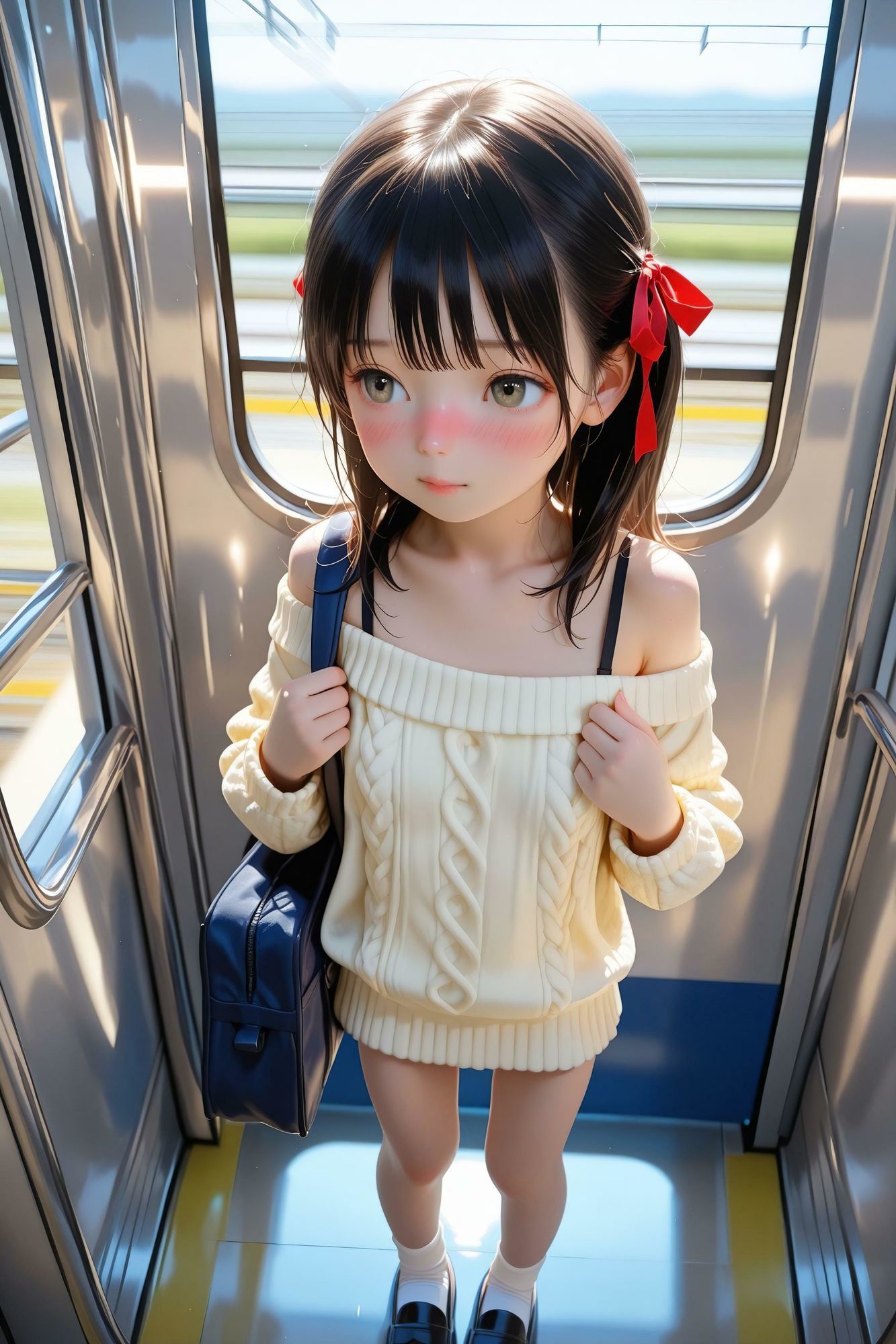 放課後リアル＃12〜揺れる電車でほどける制服〜 サンプル5ページ目