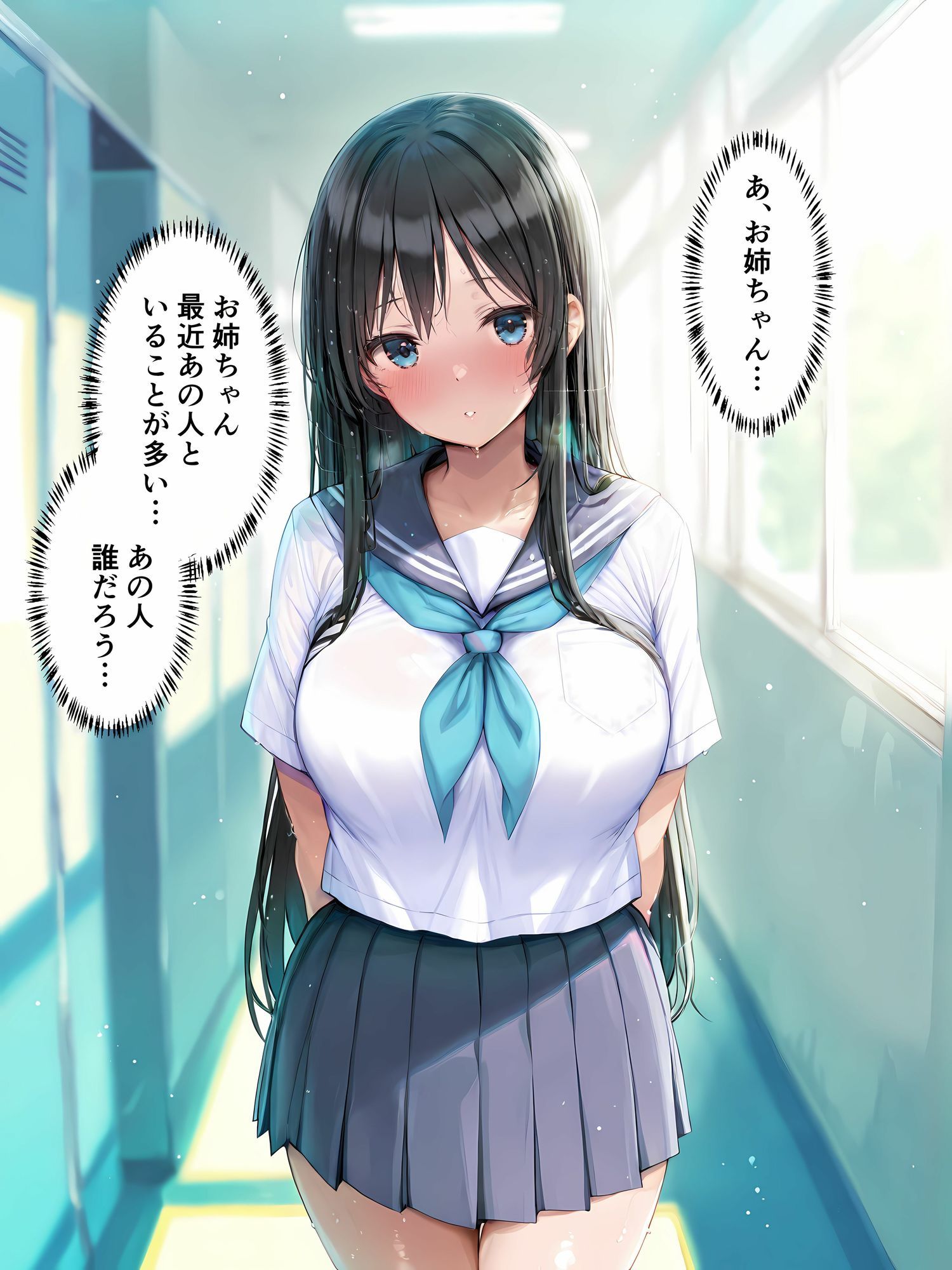 【セリフ200P×4K】性処理学園〜「お姉ちゃんのため」と泣きながら肉便器にされた黒髪美少女の末路〜 サンプル6ページ目