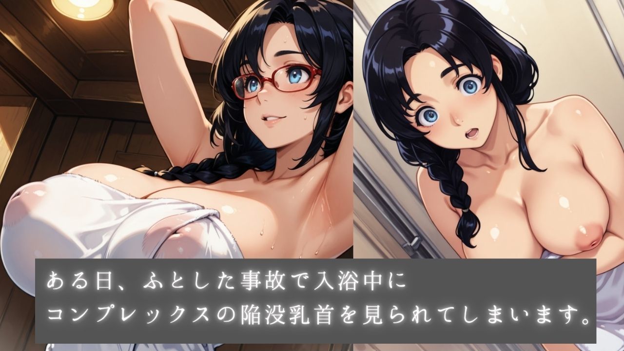 着エロ交尾  眼鏡っ娘陥没姫リラ  愛でひらく陥没乳首（はーと）  〜愛情たっぷり  おっぱいずっしり〜 サンプル4ページ目