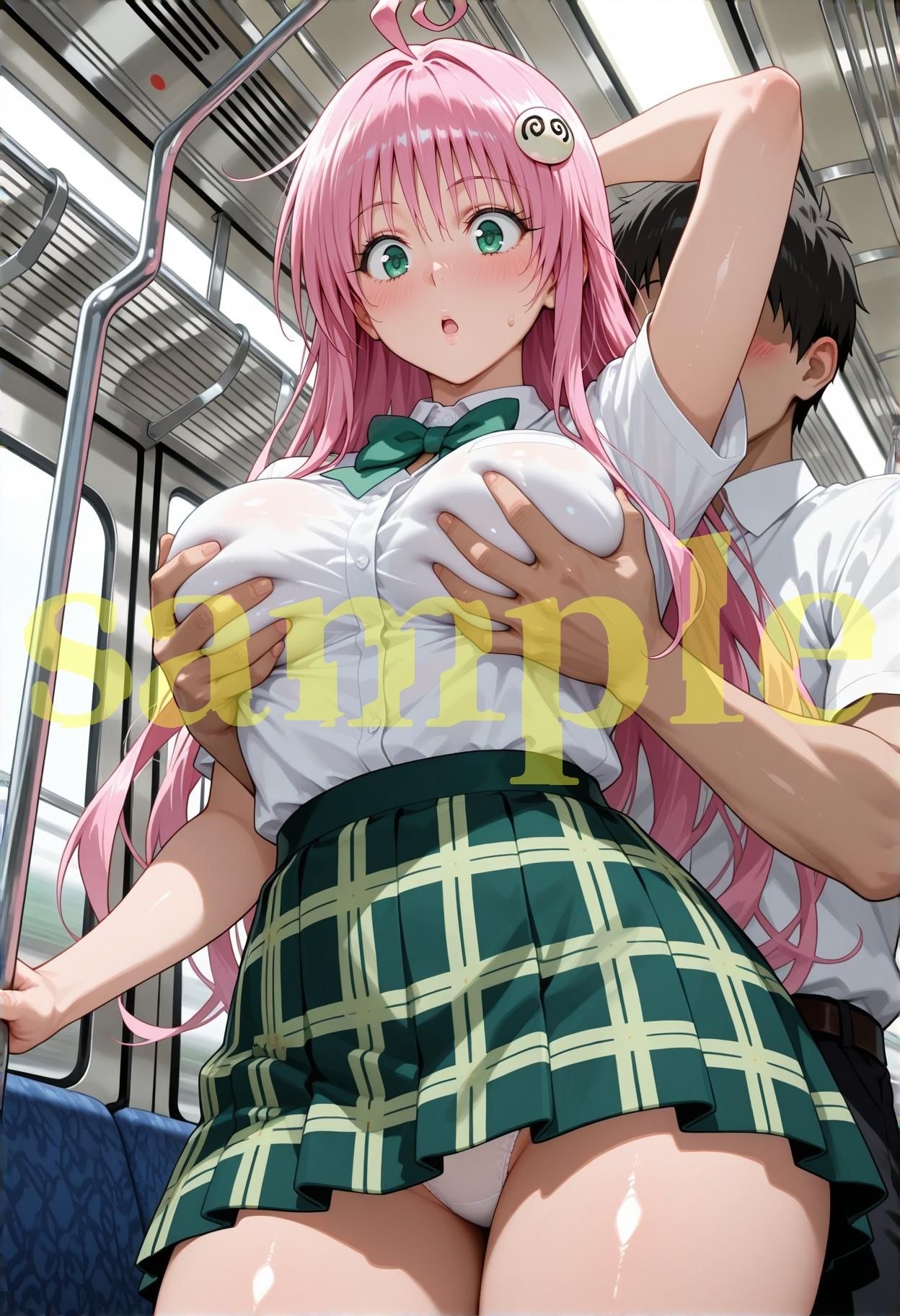 強〇快楽痴〇電車 ラ〇編 サンプル2ページ目