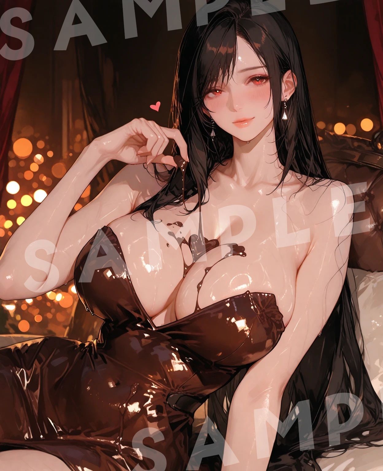 【恋人気分×主観】甘すぎるドレスの彼女と過ごす最高のバレンタイン【チョコレート・溶けるドレス】 サンプル2ページ目