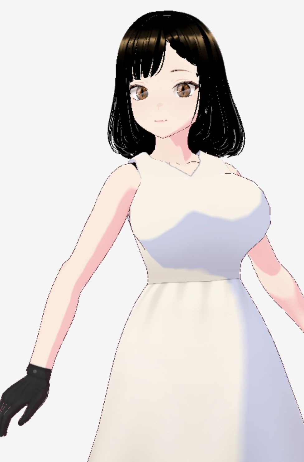白ワンピースを着たお姉さん（セリフなし  3DCGモデル  イラスト集） サンプル8ページ目