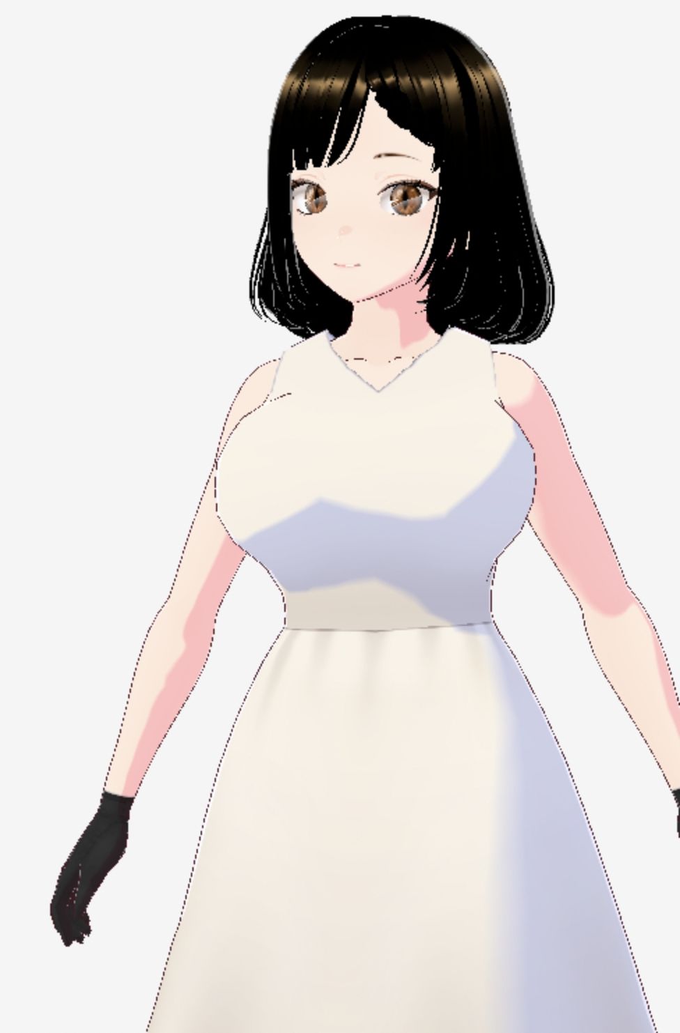 白ワンピースを着たお姉さん（セリフなし  3DCGモデル  イラスト集） サンプル9ページ目