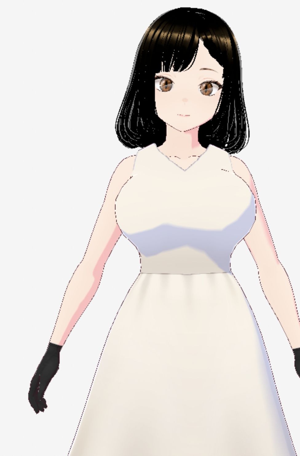 白ワンピースを着たお姉さん（セリフなし  3DCGモデル  イラスト集） サンプル10ページ目
