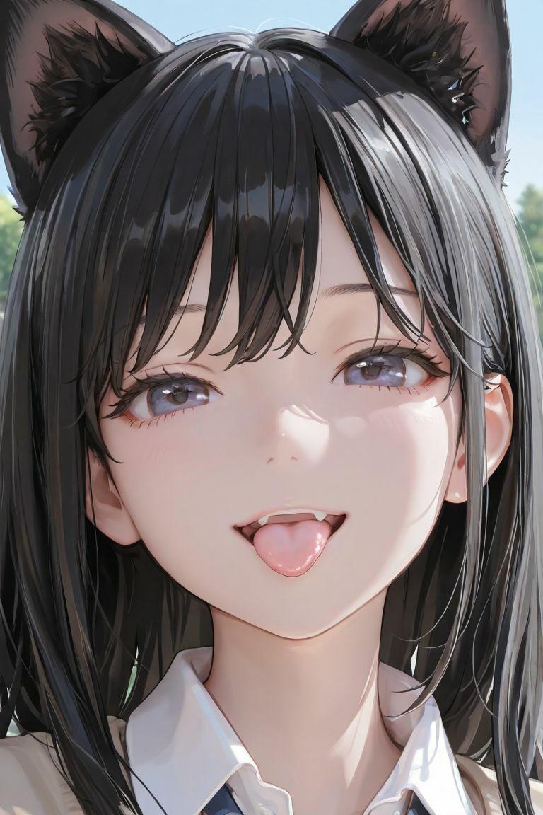 猫耳JKの通学路 サンプル5ページ目