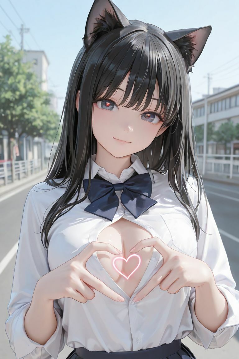 猫耳JKの通学路 サンプル10ページ目
