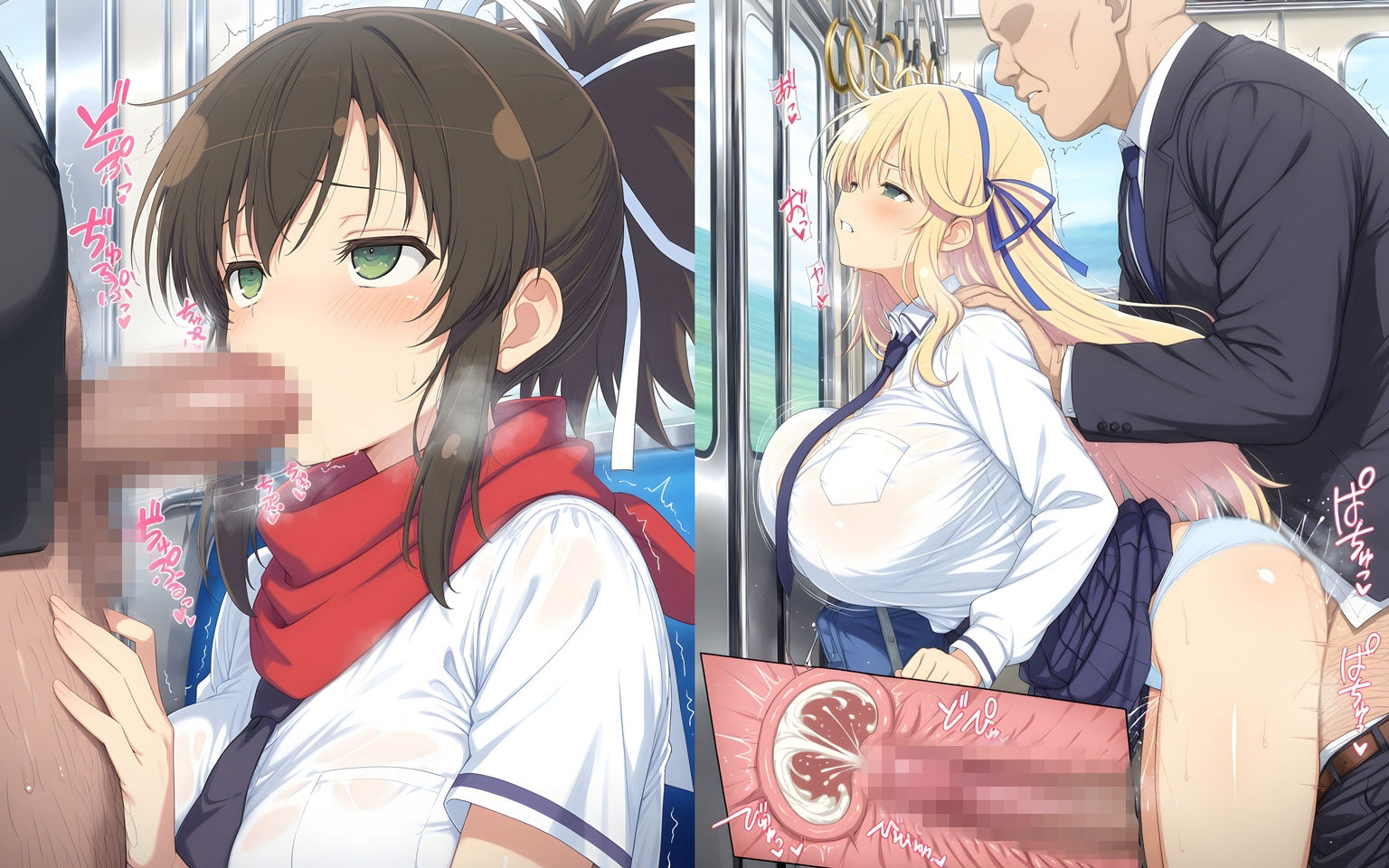 痴●おじさんに屈服する忍少女たち サンプル6ページ目