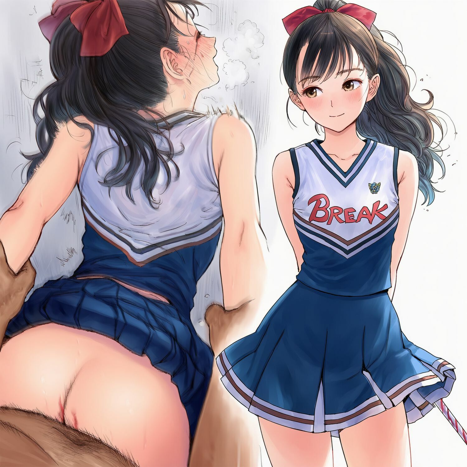 パパ活で処女を散らした制服姿の女の子 サンプル1ページ目