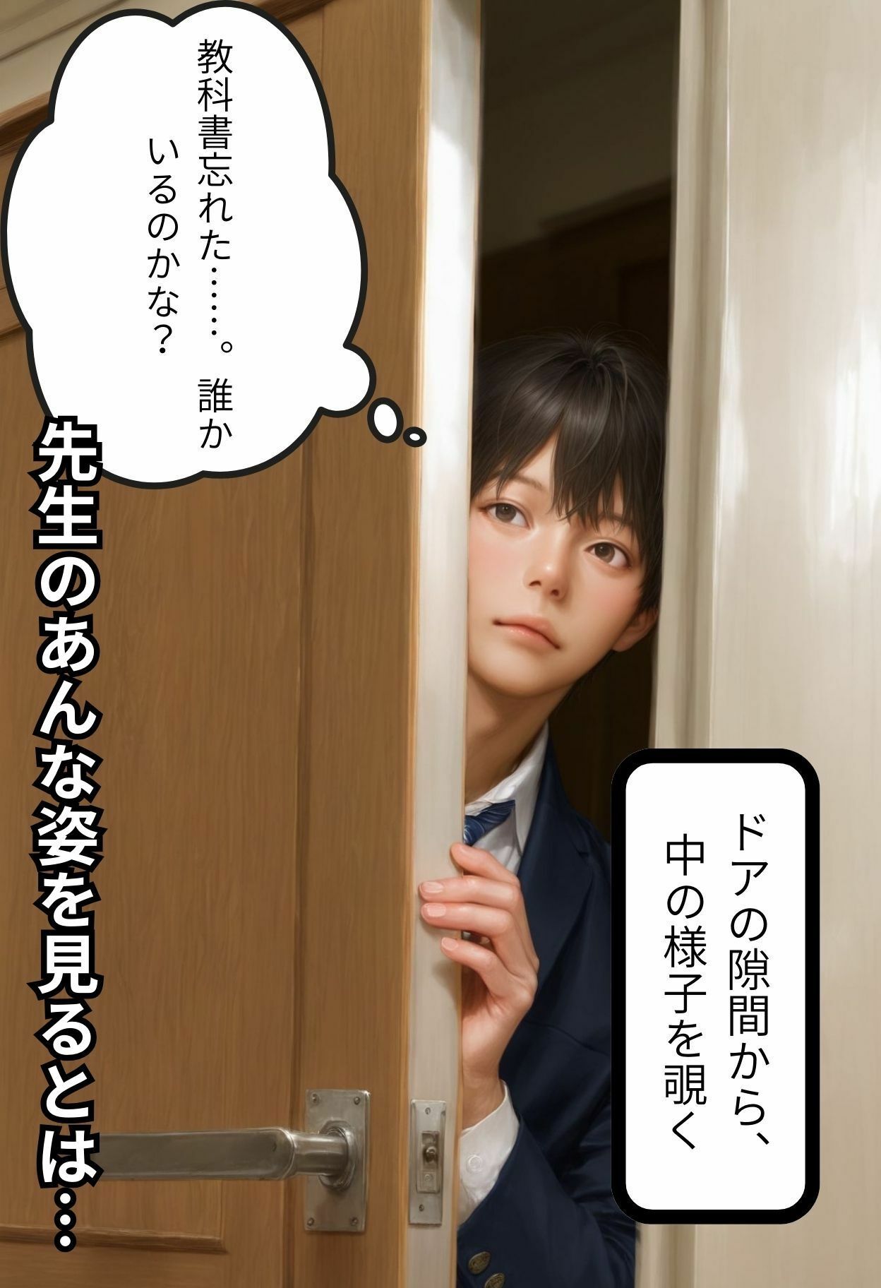 新人美人教師 僕は先生のオナニーを見てしまった そこから始まる先生と僕の学生生活 サンプル4ページ目