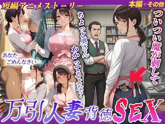 【ストーリー動画あり】万引人妻背徳SEX
