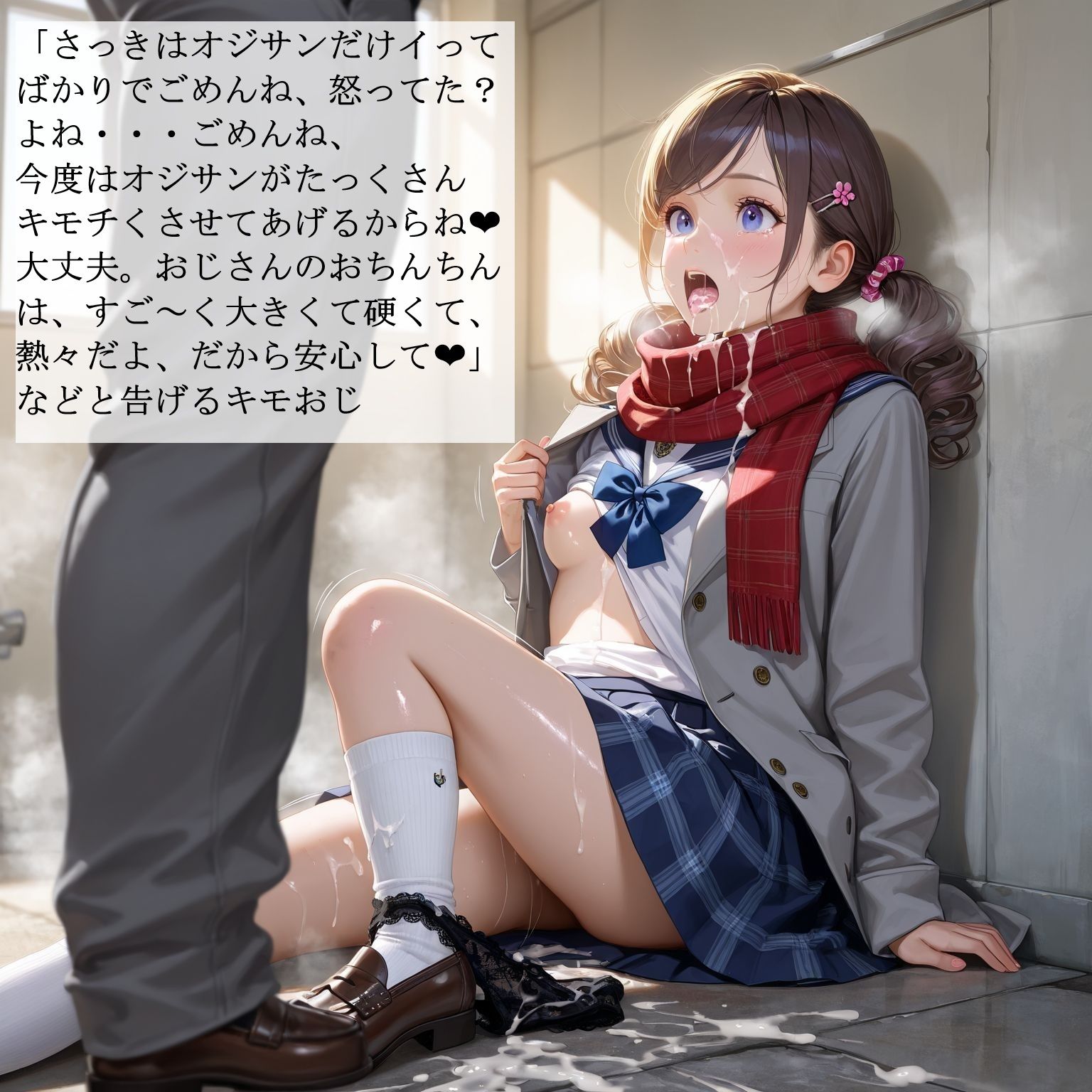 制服女子校生の受難2 -私は戻ってきたキモおじにレ〇プされました- サンプル2ページ目