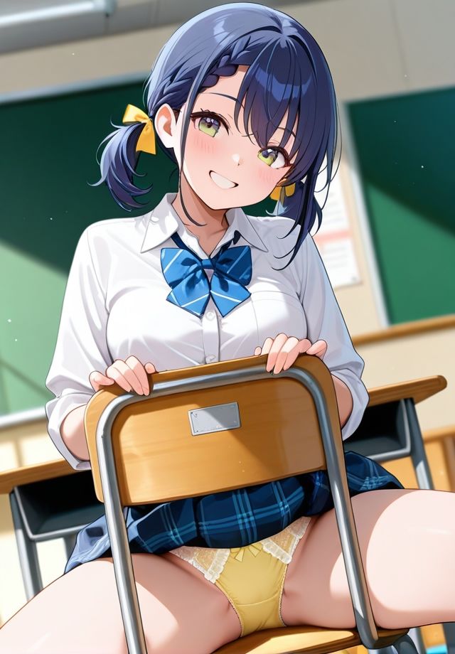 クラスの女子は椅子の座り方が横着過ぎる サンプル5ページ目
