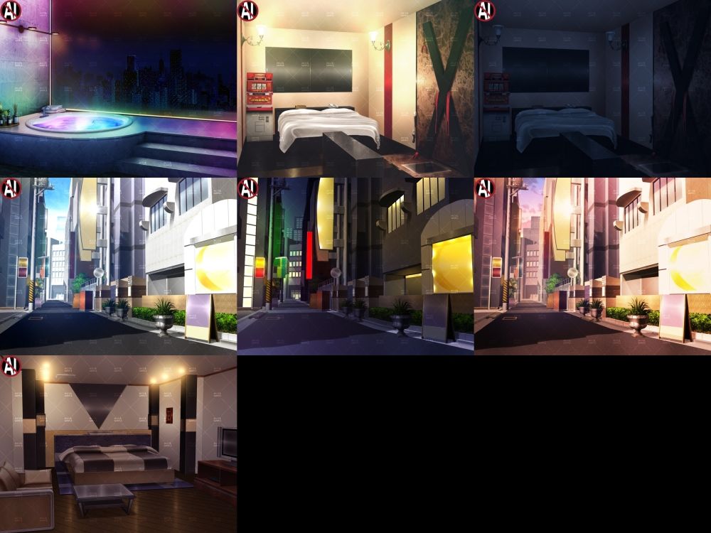 【再販素材パッケージ】みにくる背景CG素材集『大人の背景』part01 サンプル3ページ目