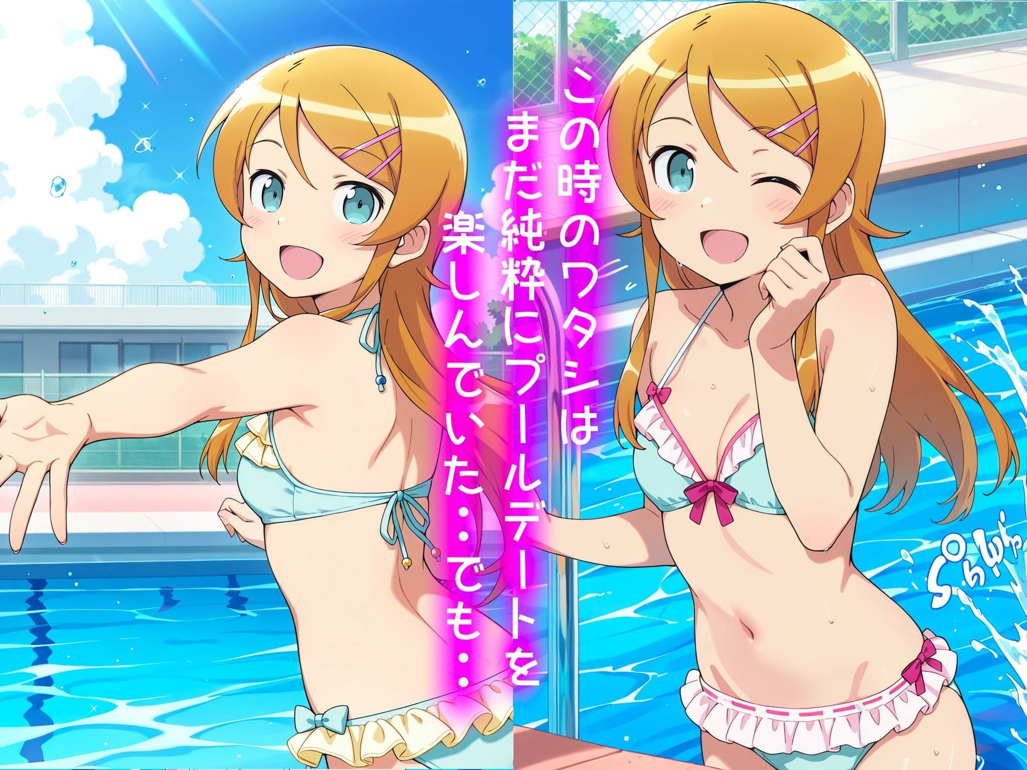 高坂桐乃の処女卒業記録2〜inプールデート編〜 サンプル2ページ目