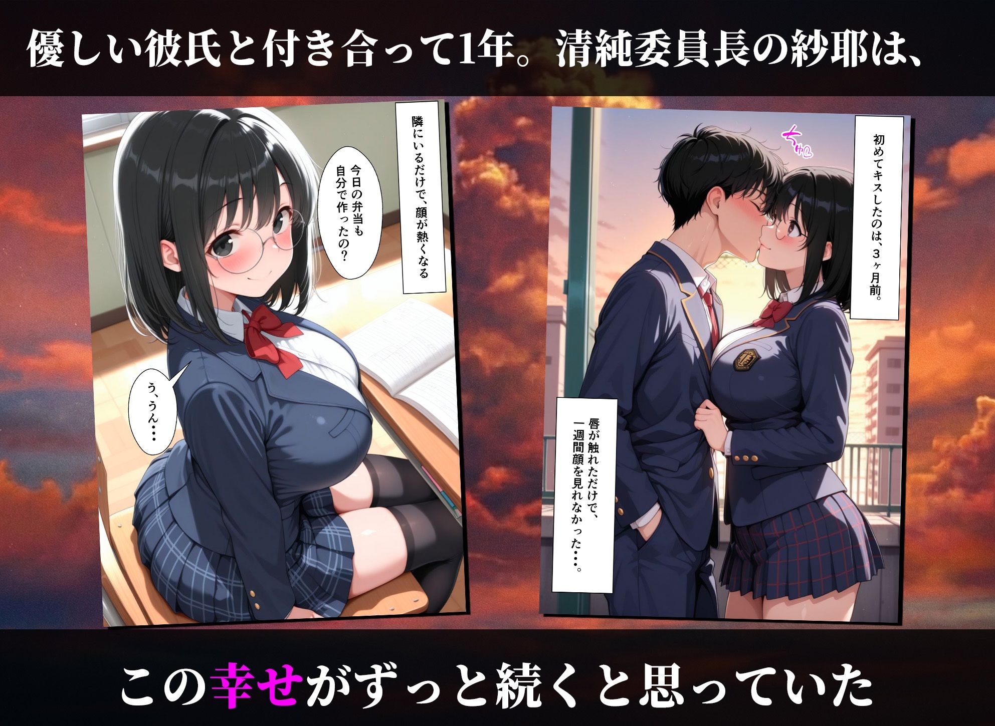 チャラ男の巨根で清純カノジョが壊れた話 サンプル4ページ目