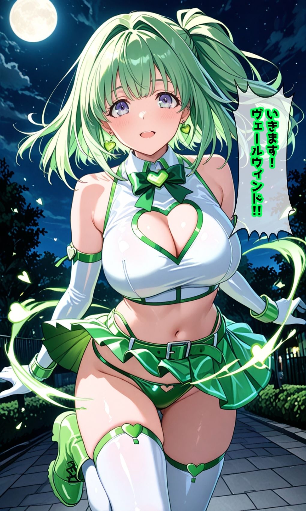 緑の戦士ライム・ヴェール 〜触◯怪魔タクティルの罠〜 サンプル2ページ目