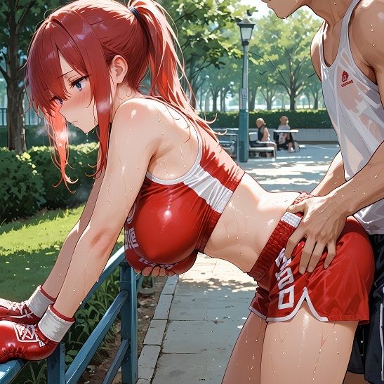 スポーツ女子セクシーイラスト集『美人過ぎるボクサー九条麗奈』 サンプル4ページ目
