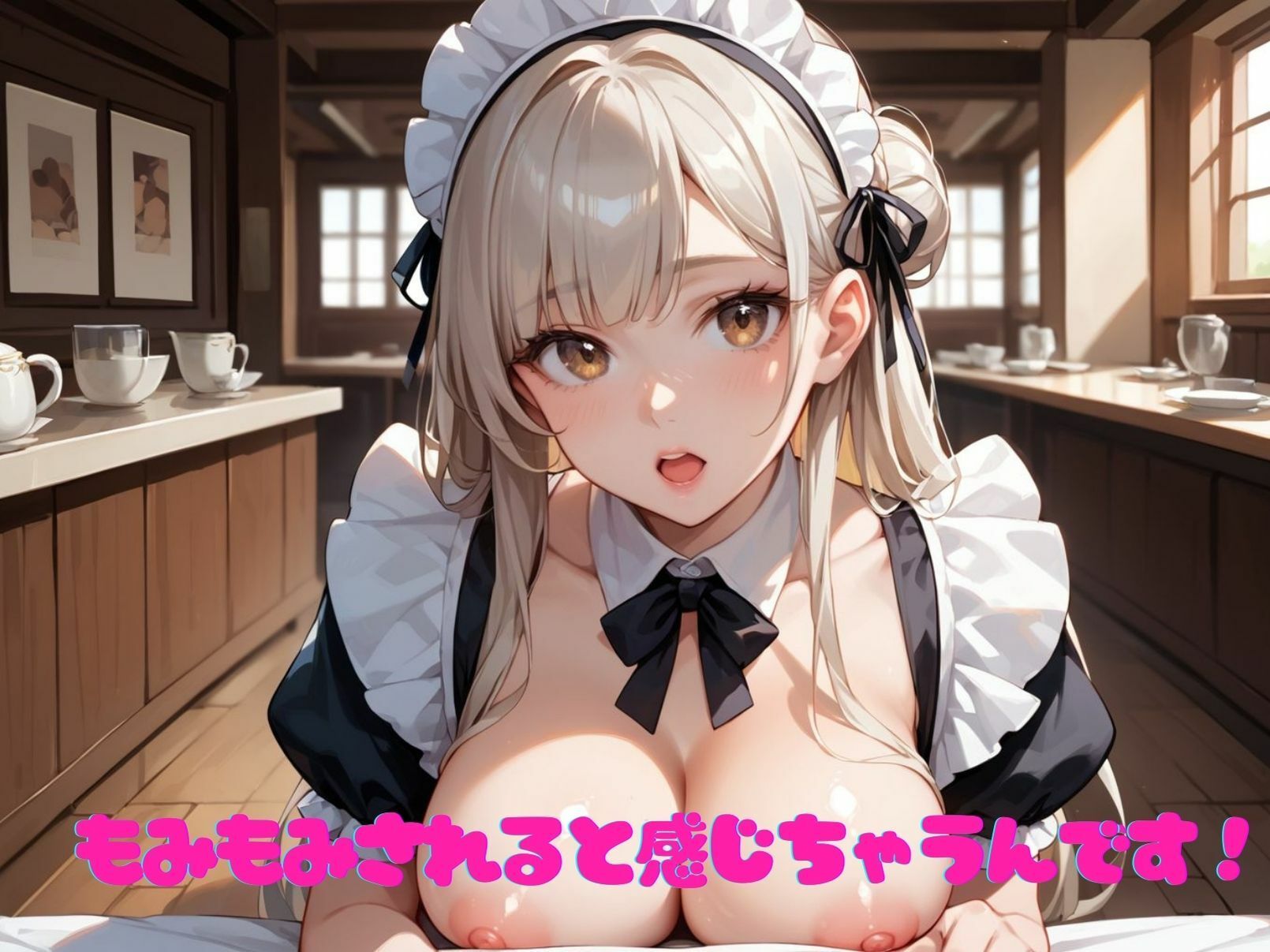 【アニメ動画No.004  縦向きバージョン】もみもみメイド学園の12人巨乳メイドたちがもんでもんで揉まれまくる、ダイナミックな胸もみ！メイド巨乳組もみもみ総選挙！ サンプル7ページ目