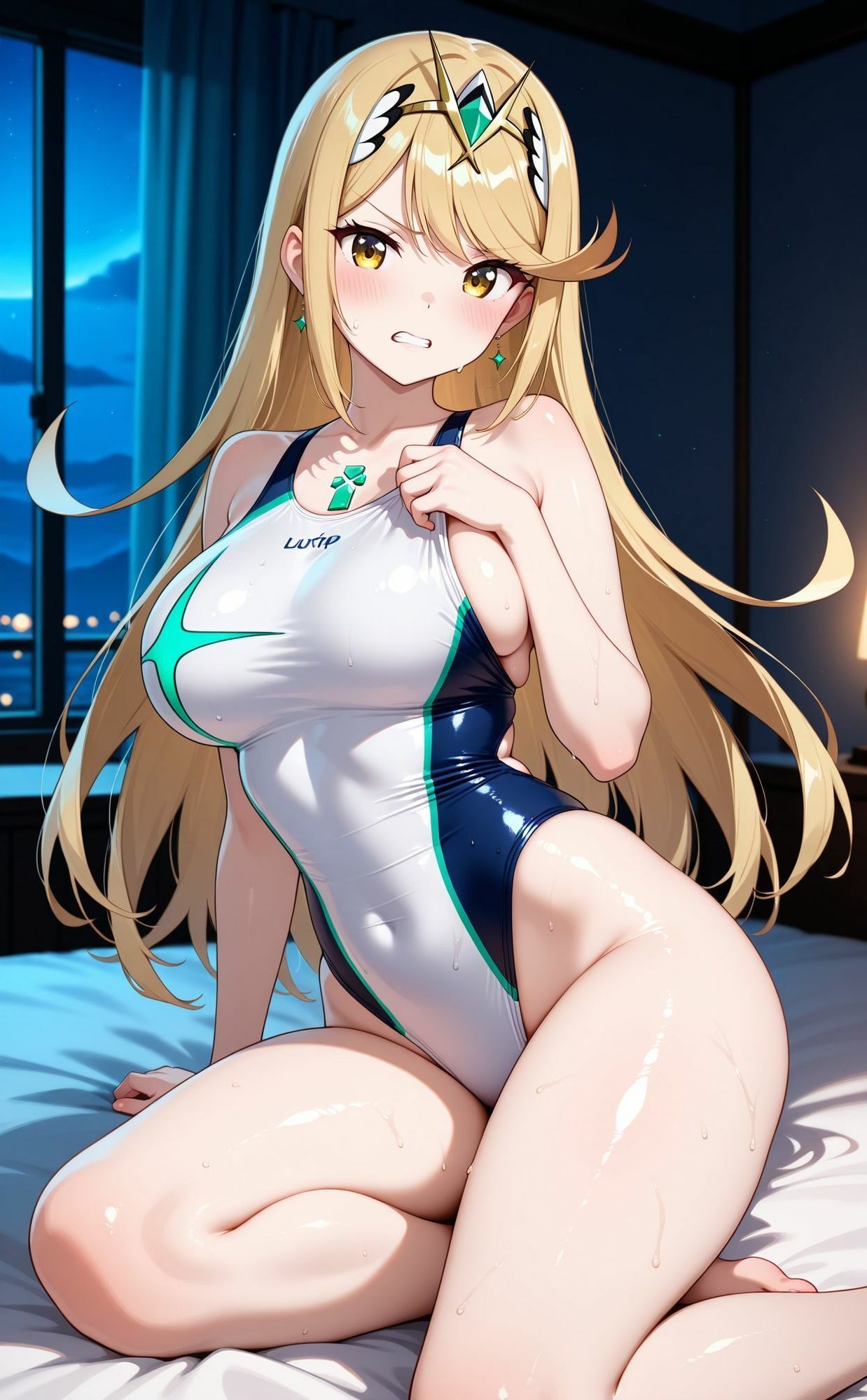 競泳水着部 ヒ◯リ編 サンプル1ページ目