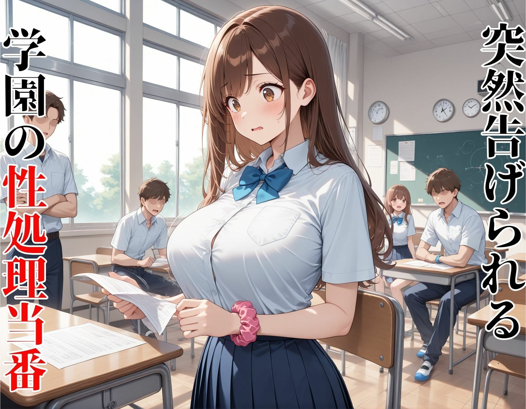 性処理学園  突然の性処理当番指名で無理やり→快楽堕ち サンプル1ページ目