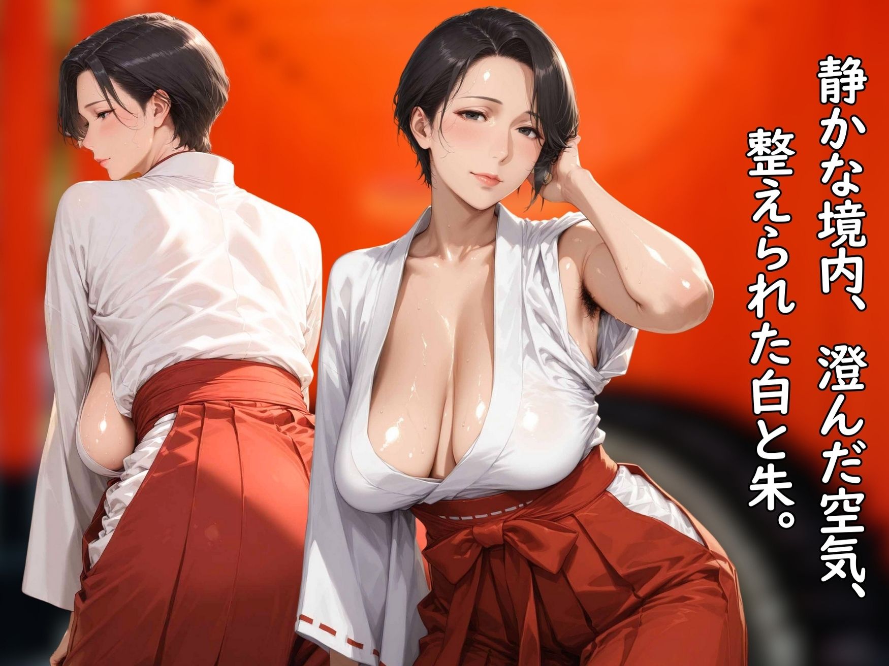 【SEX動画付き】サレ妻熟女 はるの｜巫女編 サンプル2ページ目