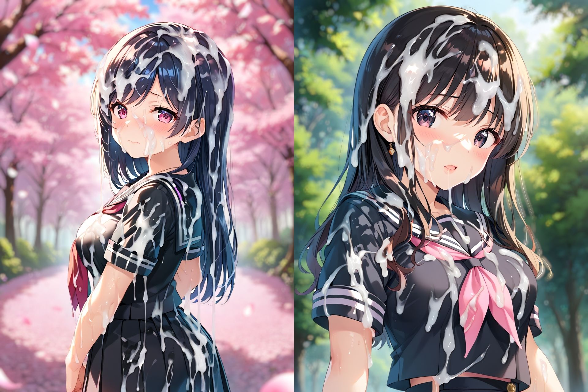 セーラー服ぶっかけCG集3 サンプル1ページ目