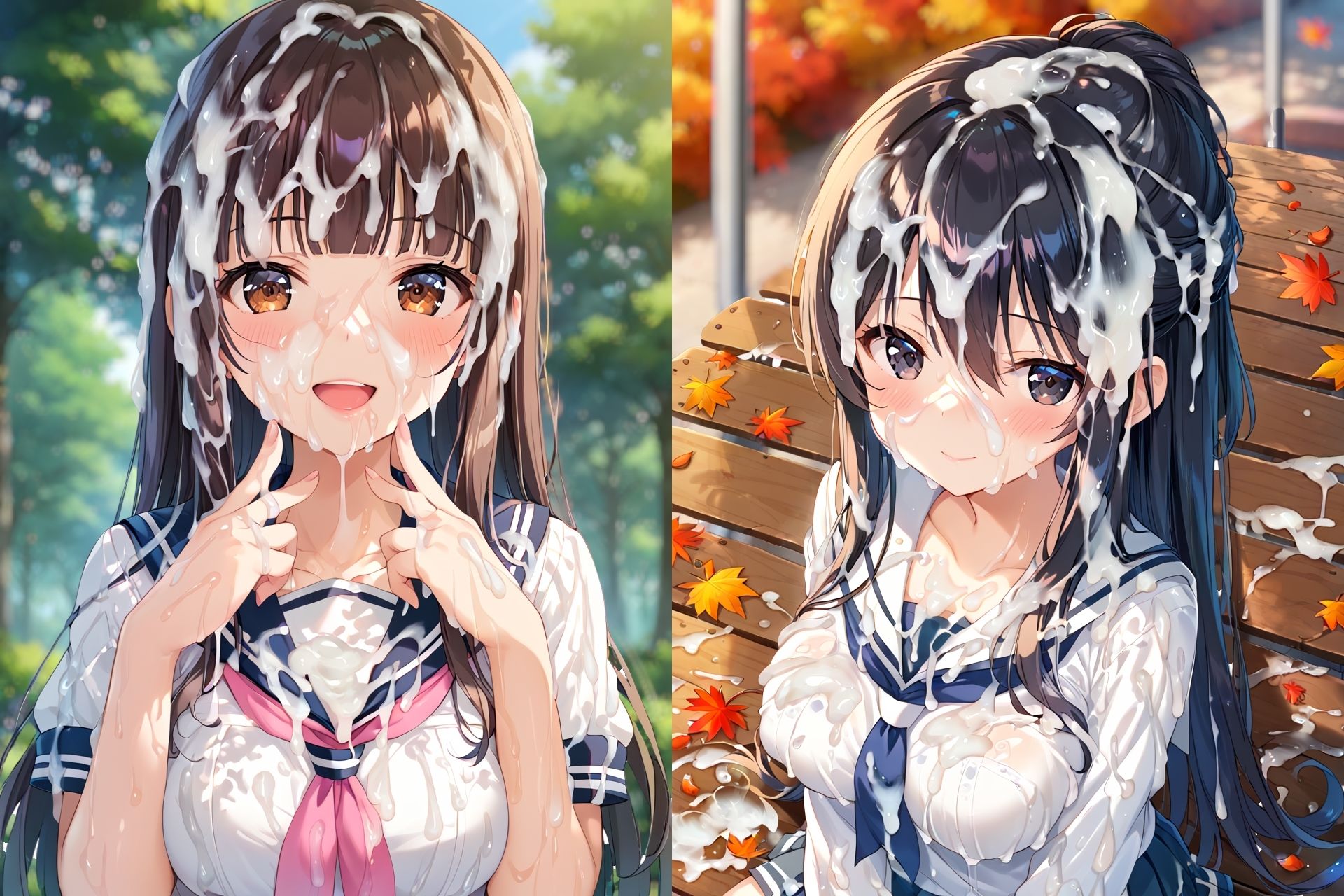 セーラー服ぶっかけCG集3 サンプル6ページ目