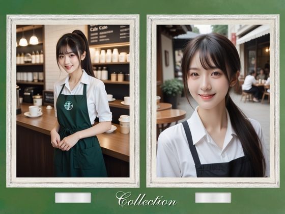 笑顔がかわいいカフェ店員 サンプル5ページ目