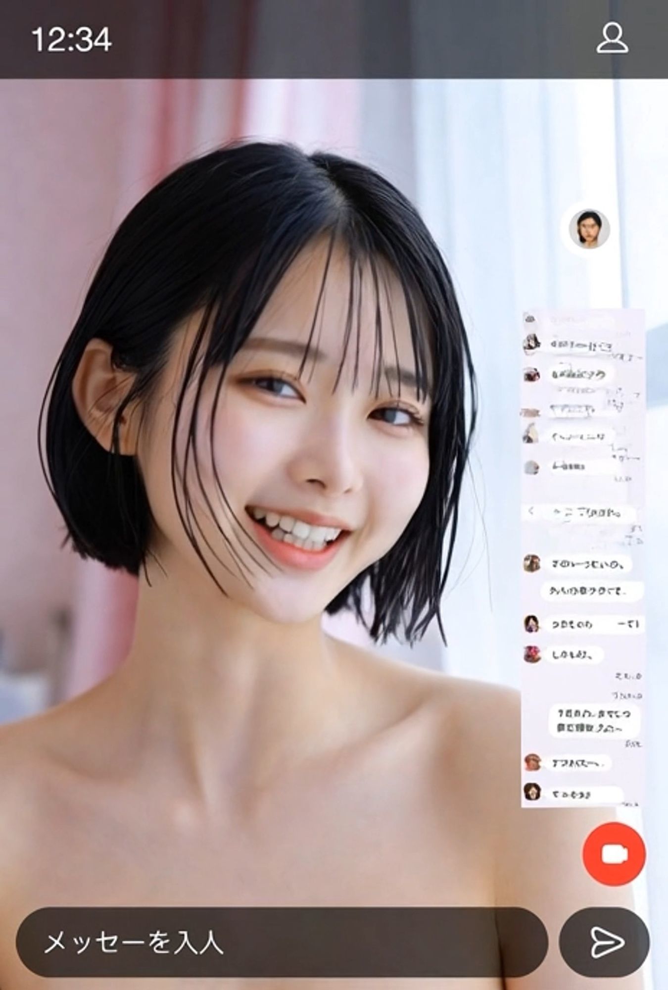 Z世代女子のおっぱい配信2 サンプル5ページ目