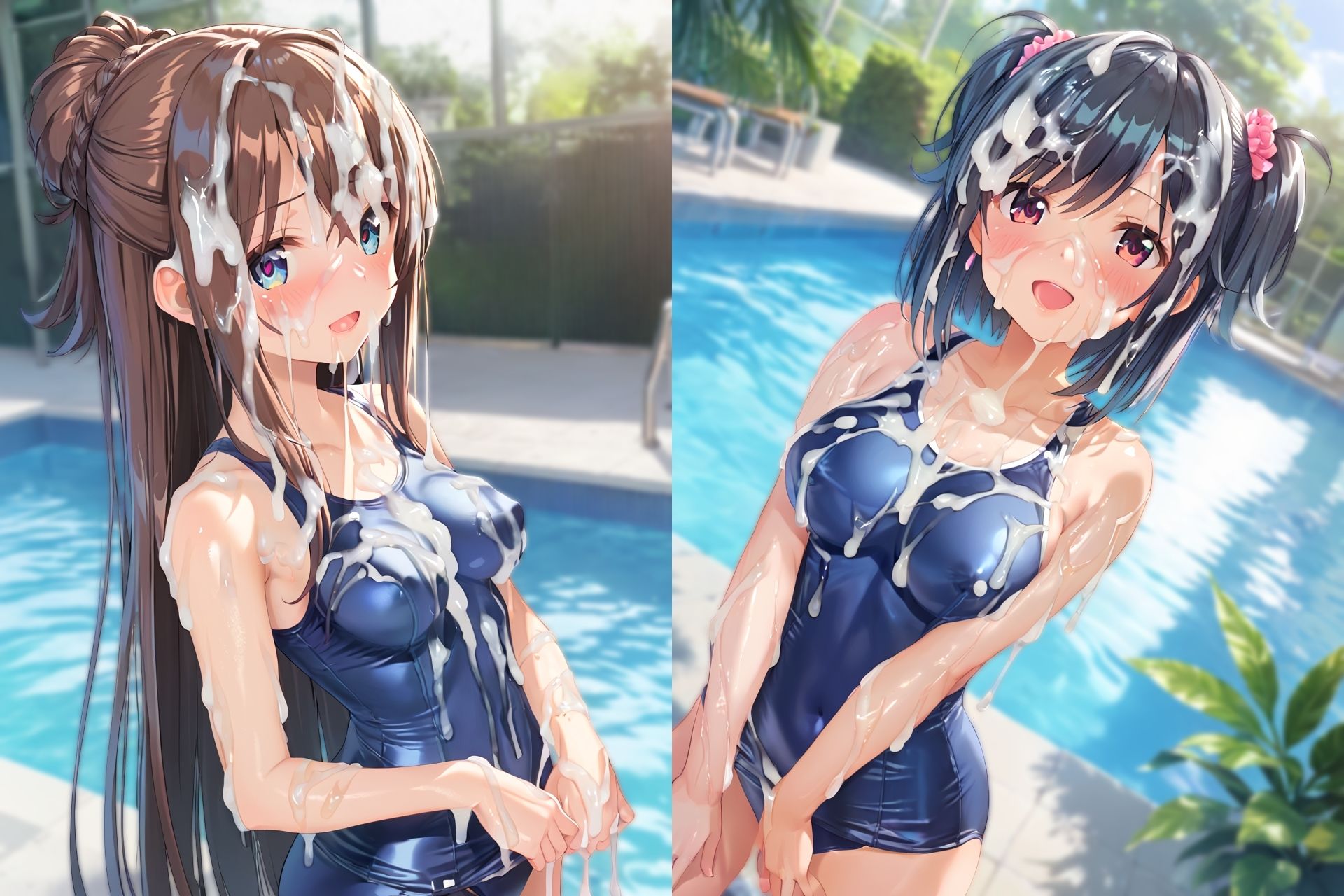 スク水ぶっかけCG集3 サンプル2ページ目