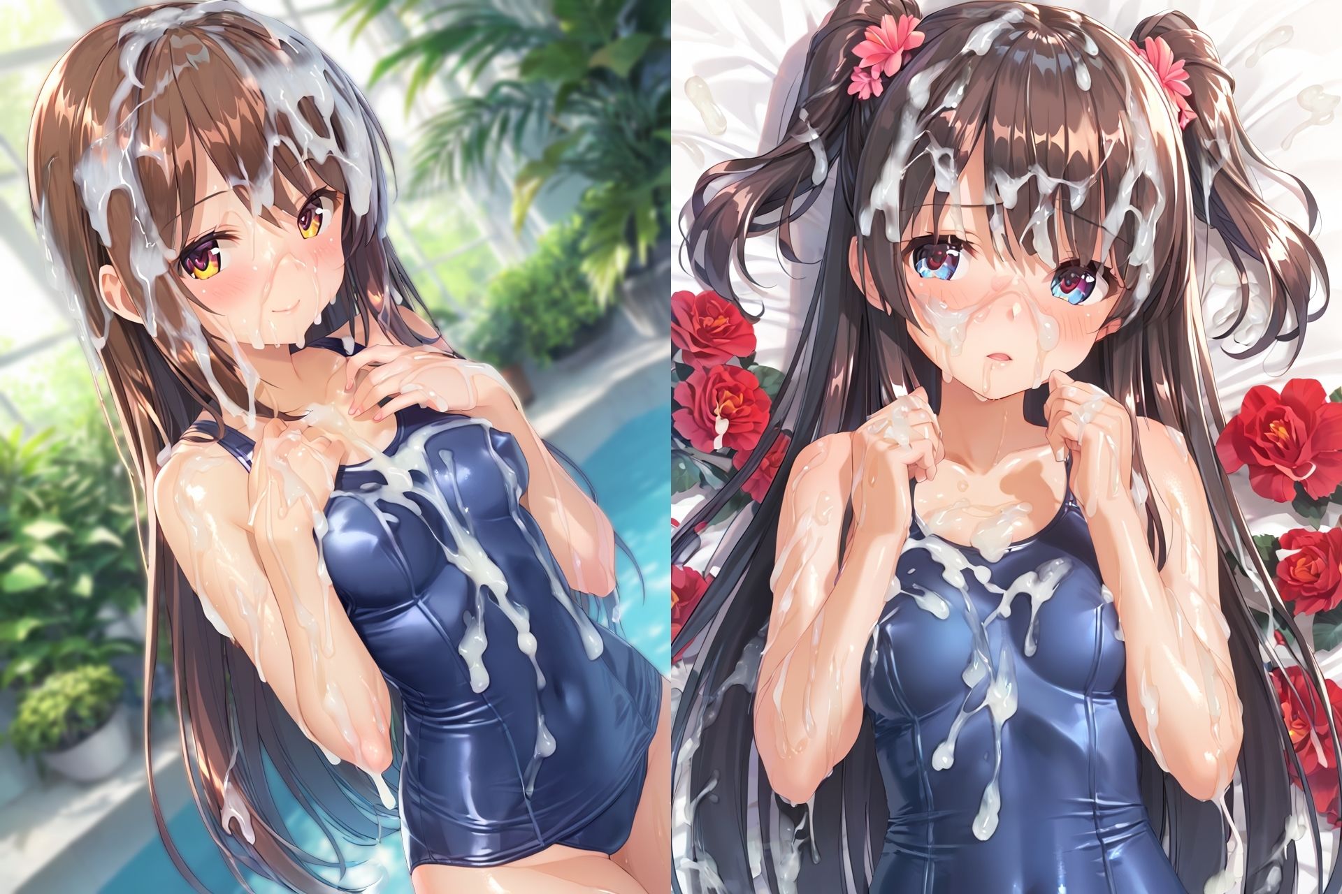 スク水ぶっかけCG集3 サンプル3ページ目