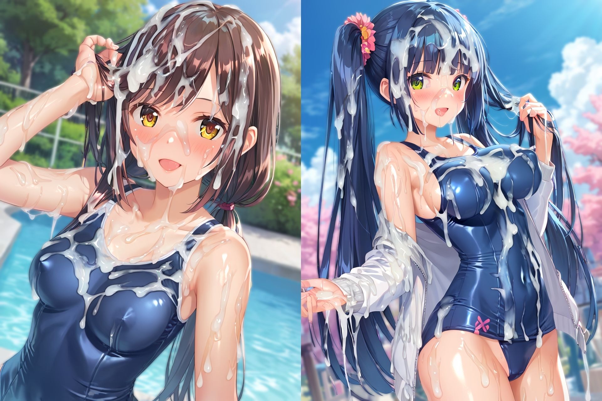 スク水ぶっかけCG集3 サンプル6ページ目
