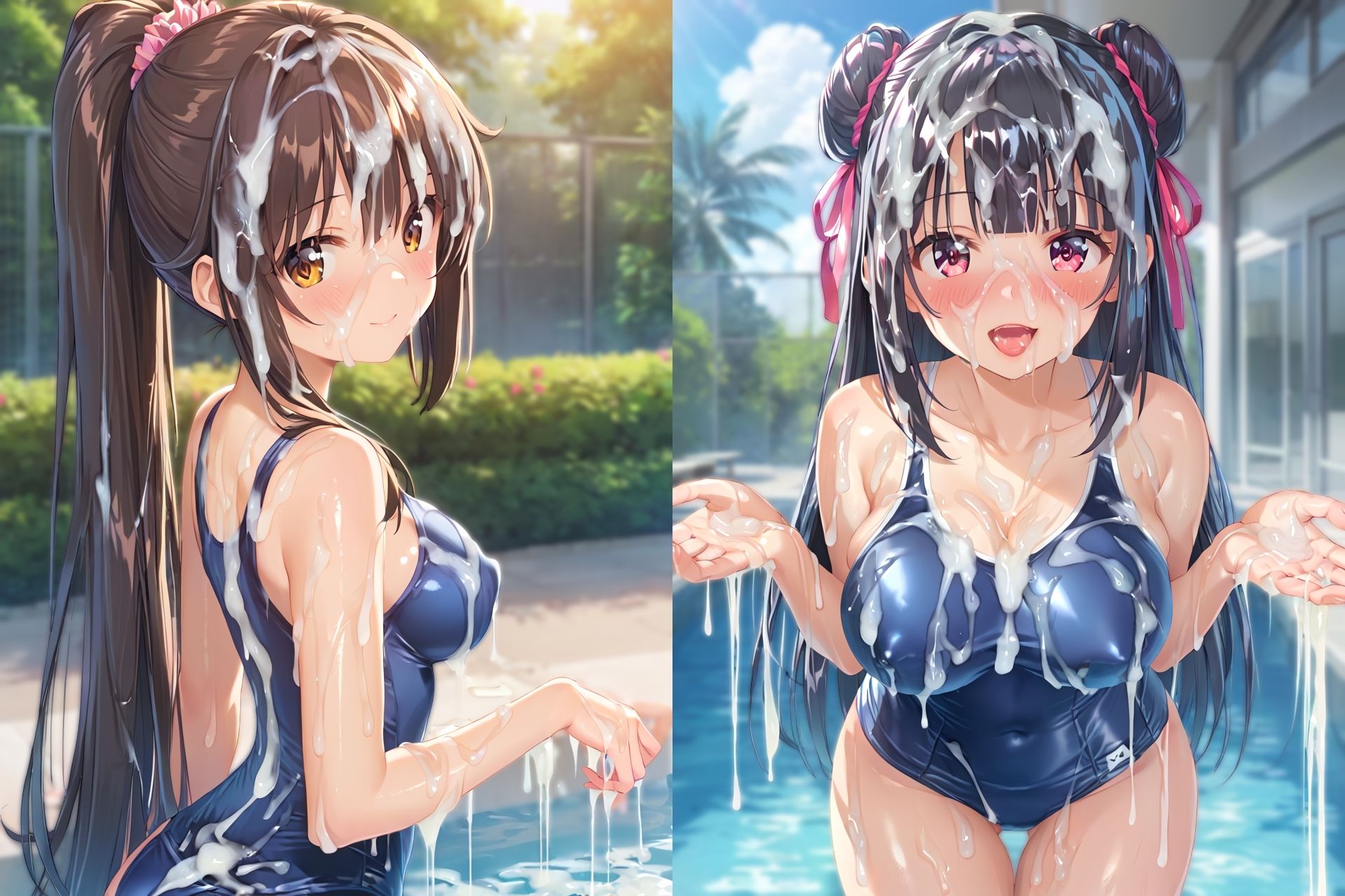 スク水ぶっかけCG集3 サンプル8ページ目