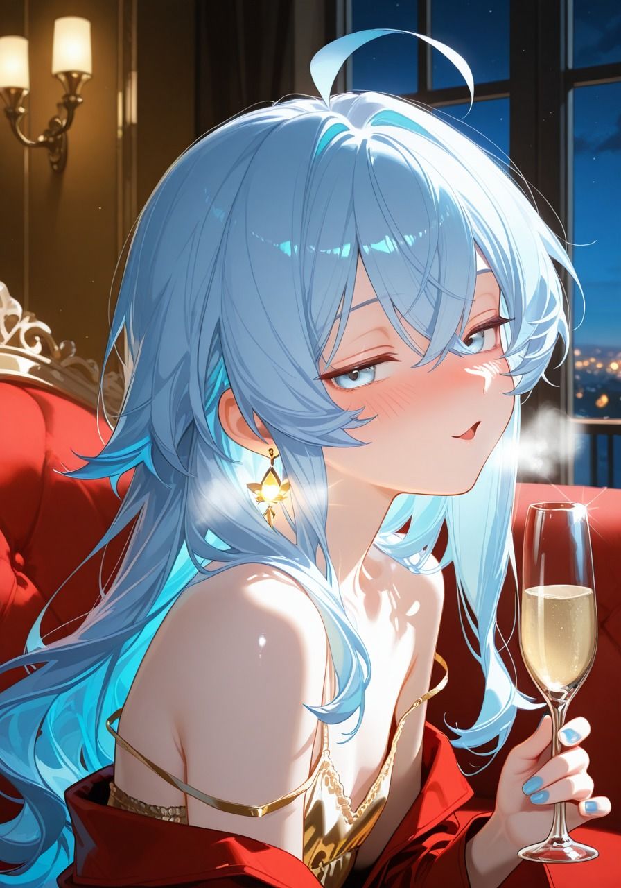 キャバ嬢男の娘ちゃんの離席中ひとりえっち！ サンプル2ページ目