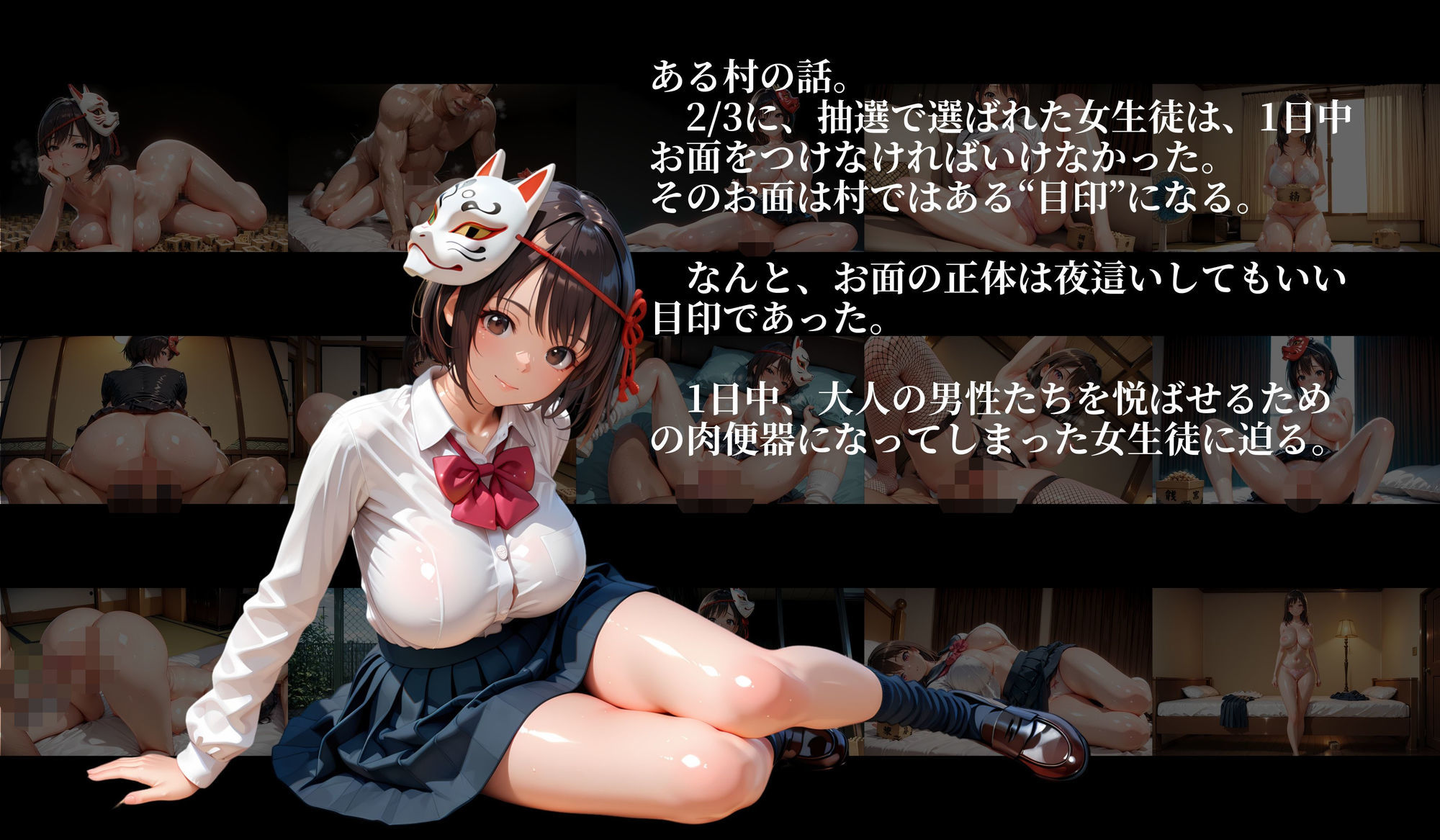 ［4K横長の高画質］肉便女の節分生徒 サンプル2ページ目