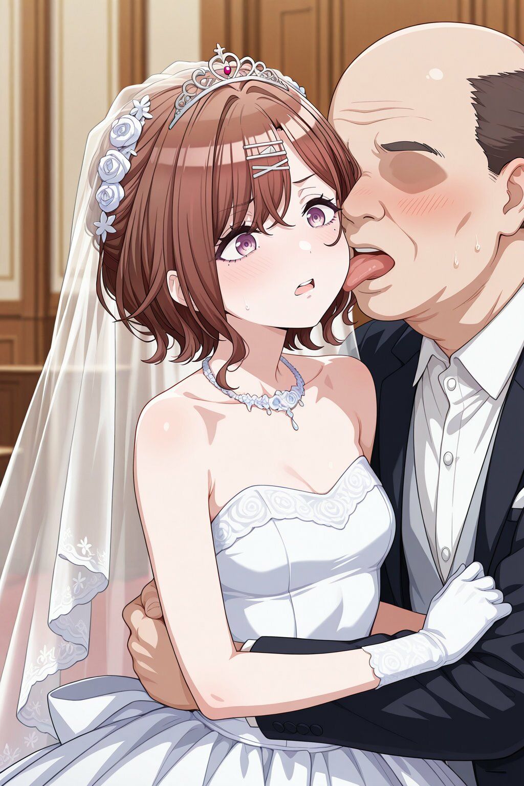 樋口○香 ウェディングドレスでキモおじにより強●性接待 サンプル2ページ目