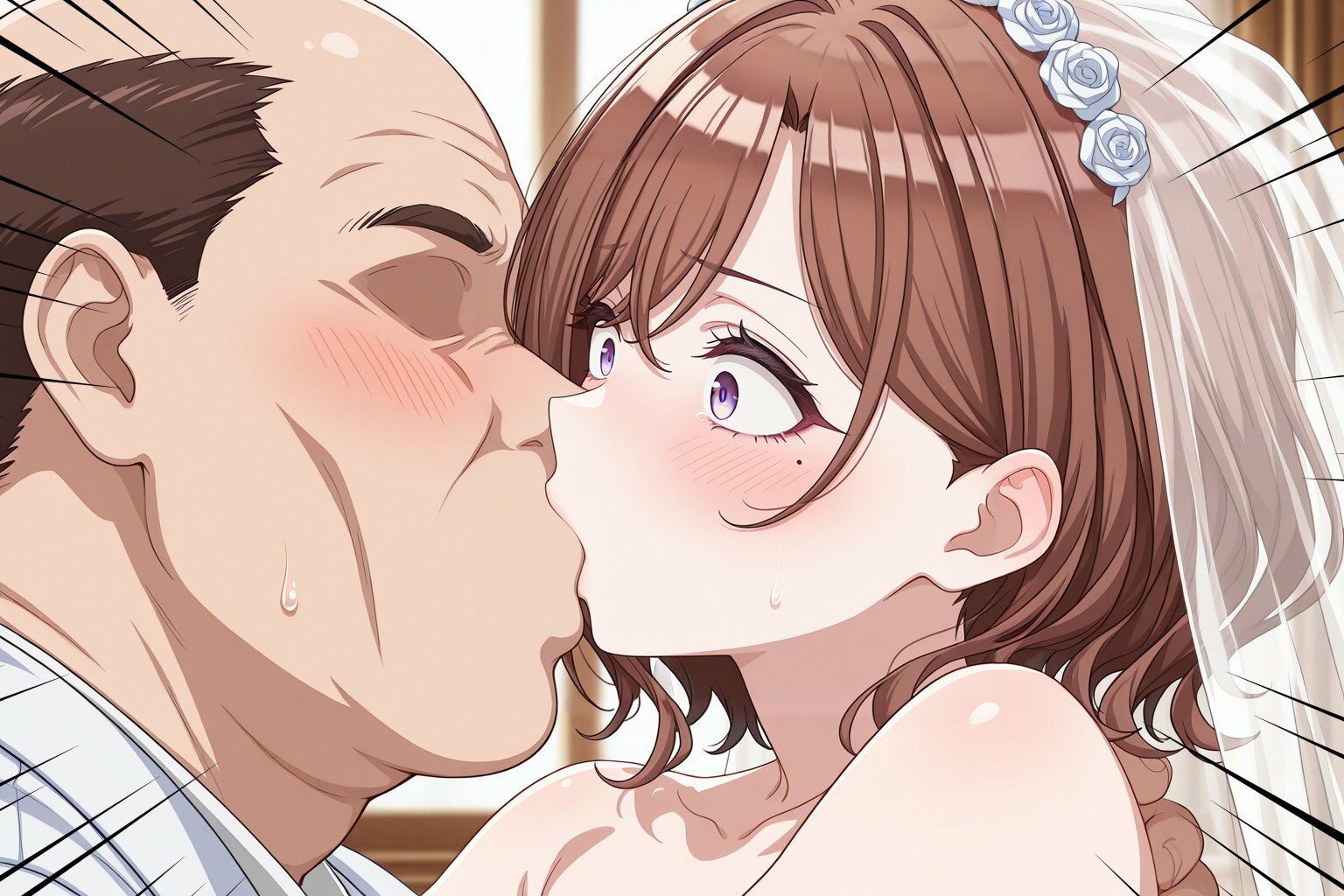 樋口○香 ウェディングドレスでキモおじにより強●性接待 サンプル3ページ目