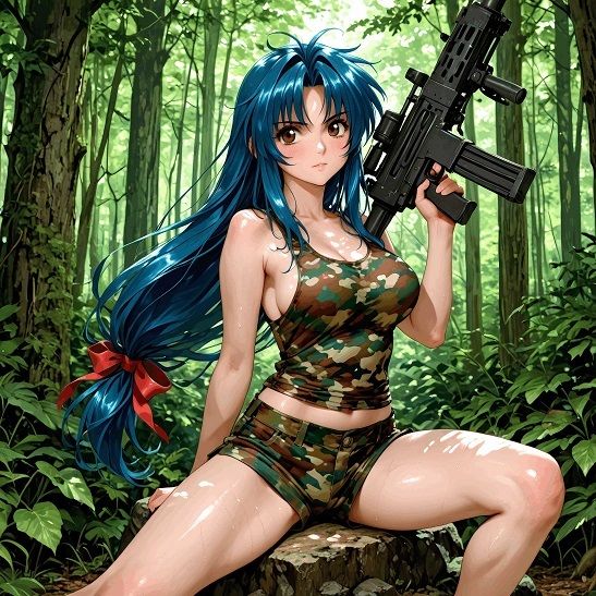 『【表】護衛対象少女と指揮官殿』  AIの手で蘇る懐かしのヒロインシリーズ サンプル2ページ目