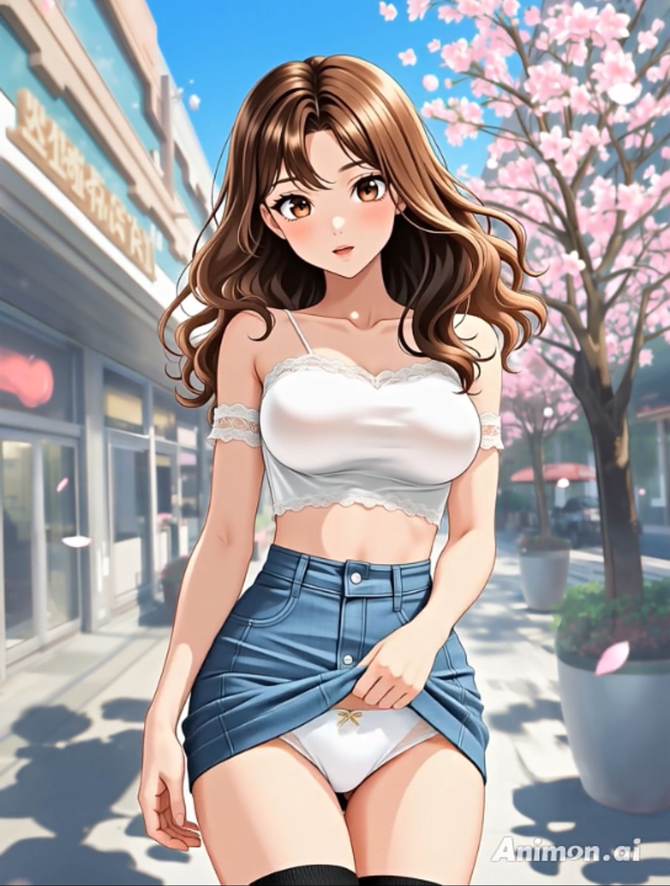 【アニメ3分58秒】ひたすらミニスカめくって生パンツ！ミニスカートや短パンを着たギャルさん30名以上がパンティーを見せようとしてくれます！白色、青色、桃色、黒色・・・十人十色！大胆な女の子から、ツンデレでほとんど見せてくれない女の子まで！ サンプル3ページ目