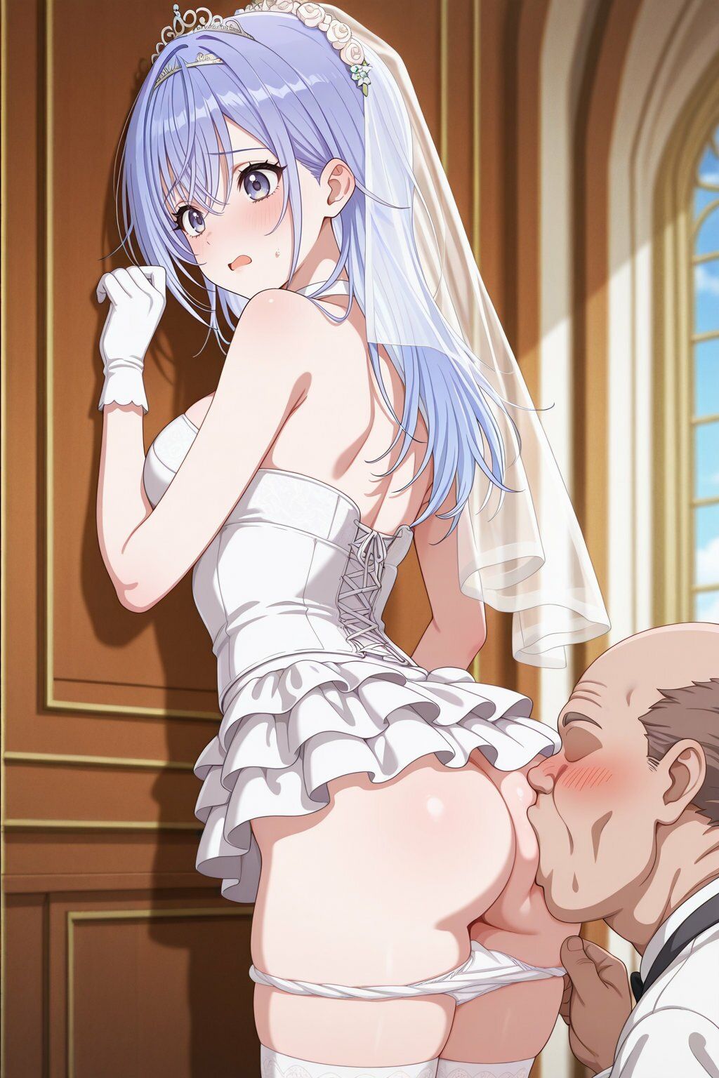 鈴木○那 ウェディングドレスでキモおじ強●性接待 サンプル4ページ目
