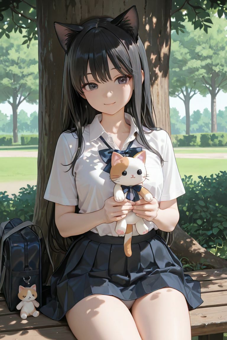 猫耳JKと木の下で サンプル1ページ目