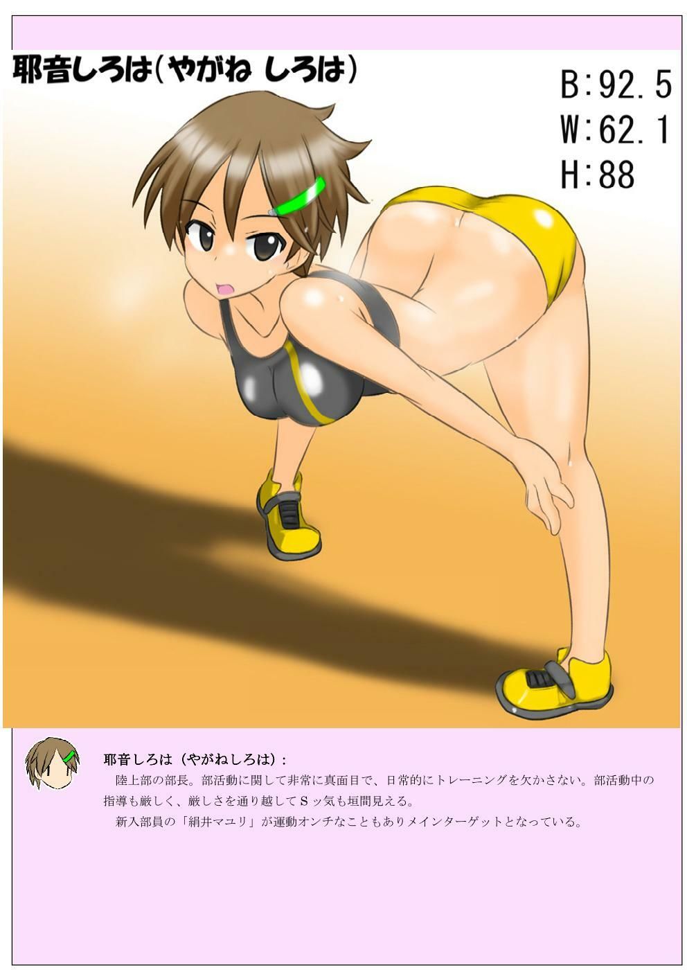 【フレッシュ版】精神操作！催●陸上部  〜ハート目全裸プロフィール集〜 サンプル4ページ目