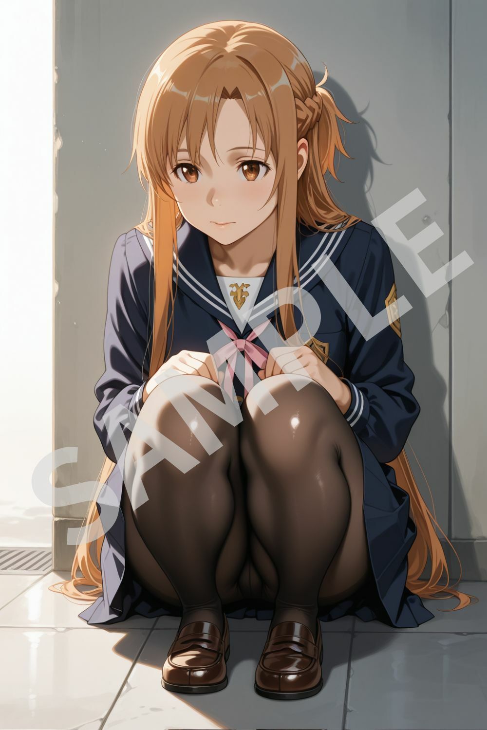 アスナ/SAO コスプレセックスCG集 セーラー服編 サンプル2ページ目
